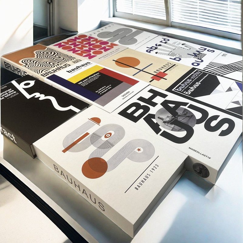 Quiet Luxury Lifestyle - Libri decorativi di lusso astratti Bauhaus